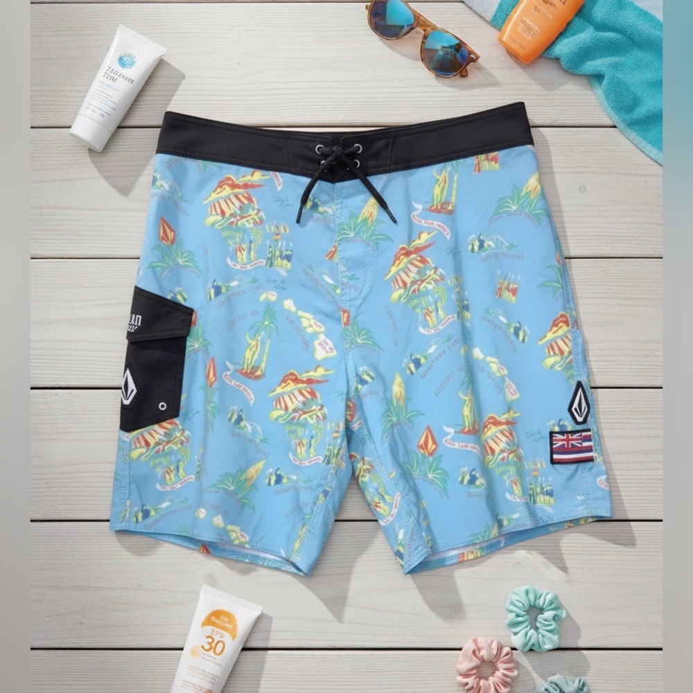 Men’s Hawaiian Volcom Swim Shorts
